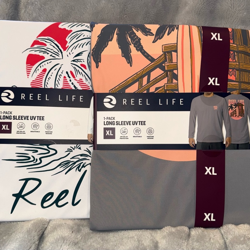 Reel Life Men's Long Sleeve UV Tee